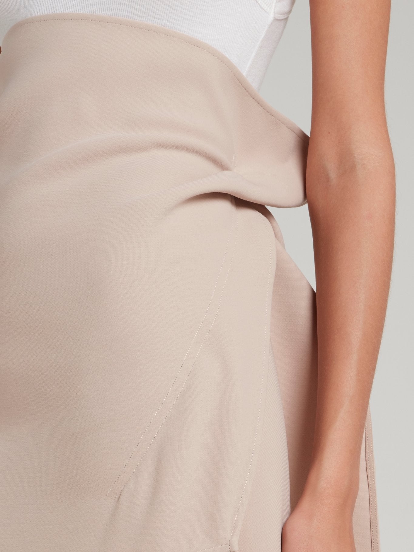 Бежевая вечерняя юбка Aficionado