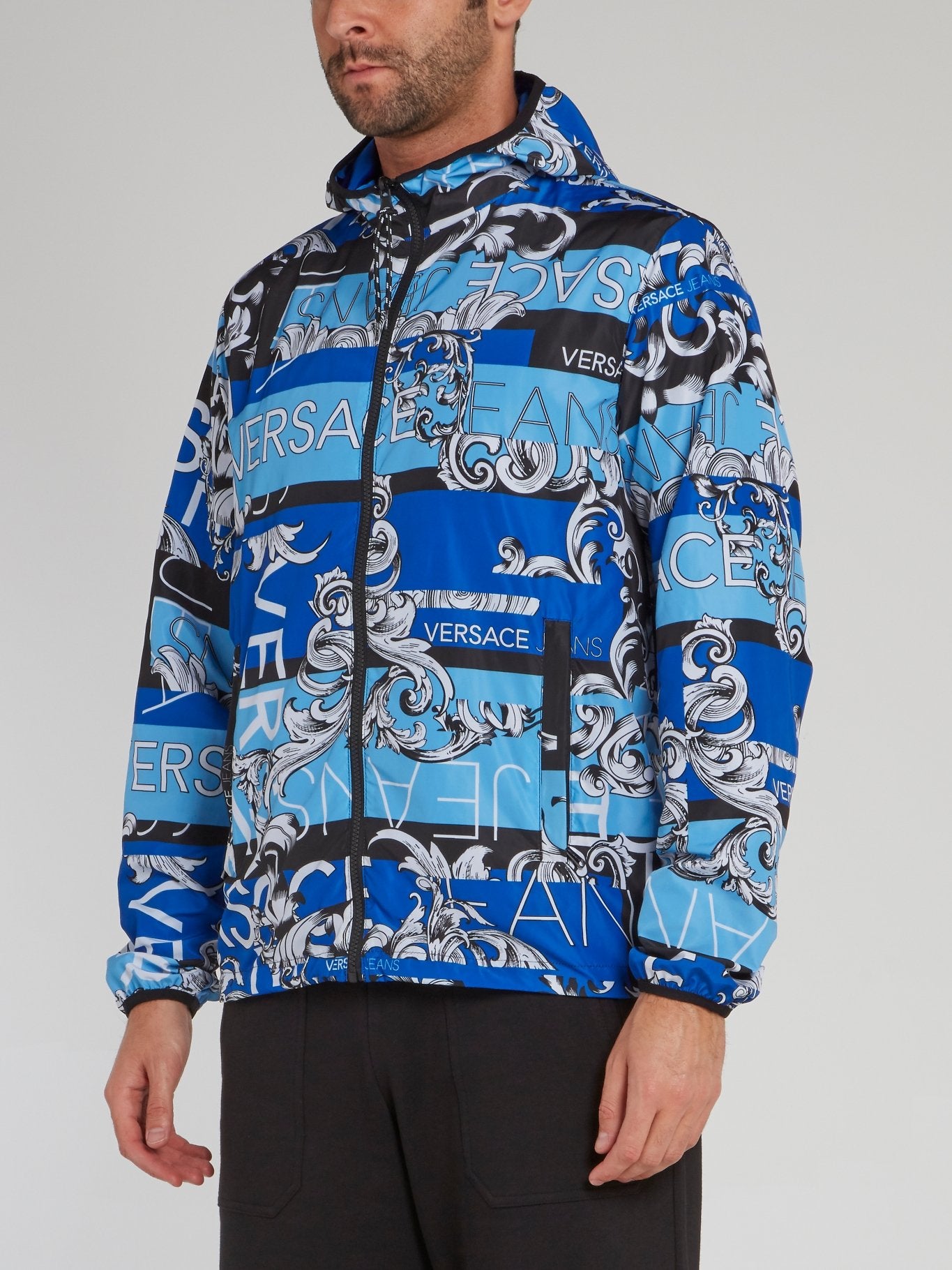 Blue Reversible Print Bernini Jacket – Maison-B-More Global Store