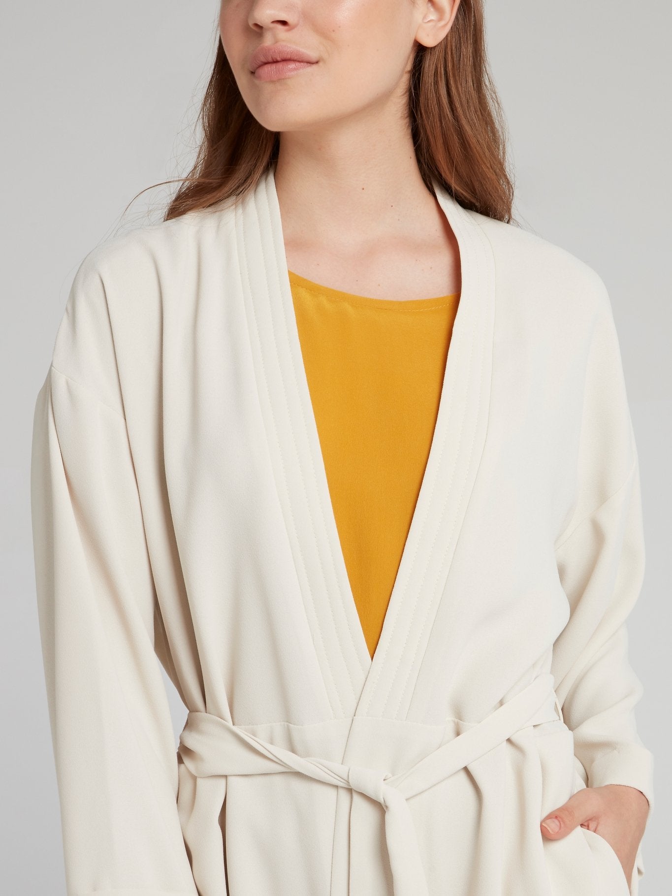 Шелковая накидка Coquille