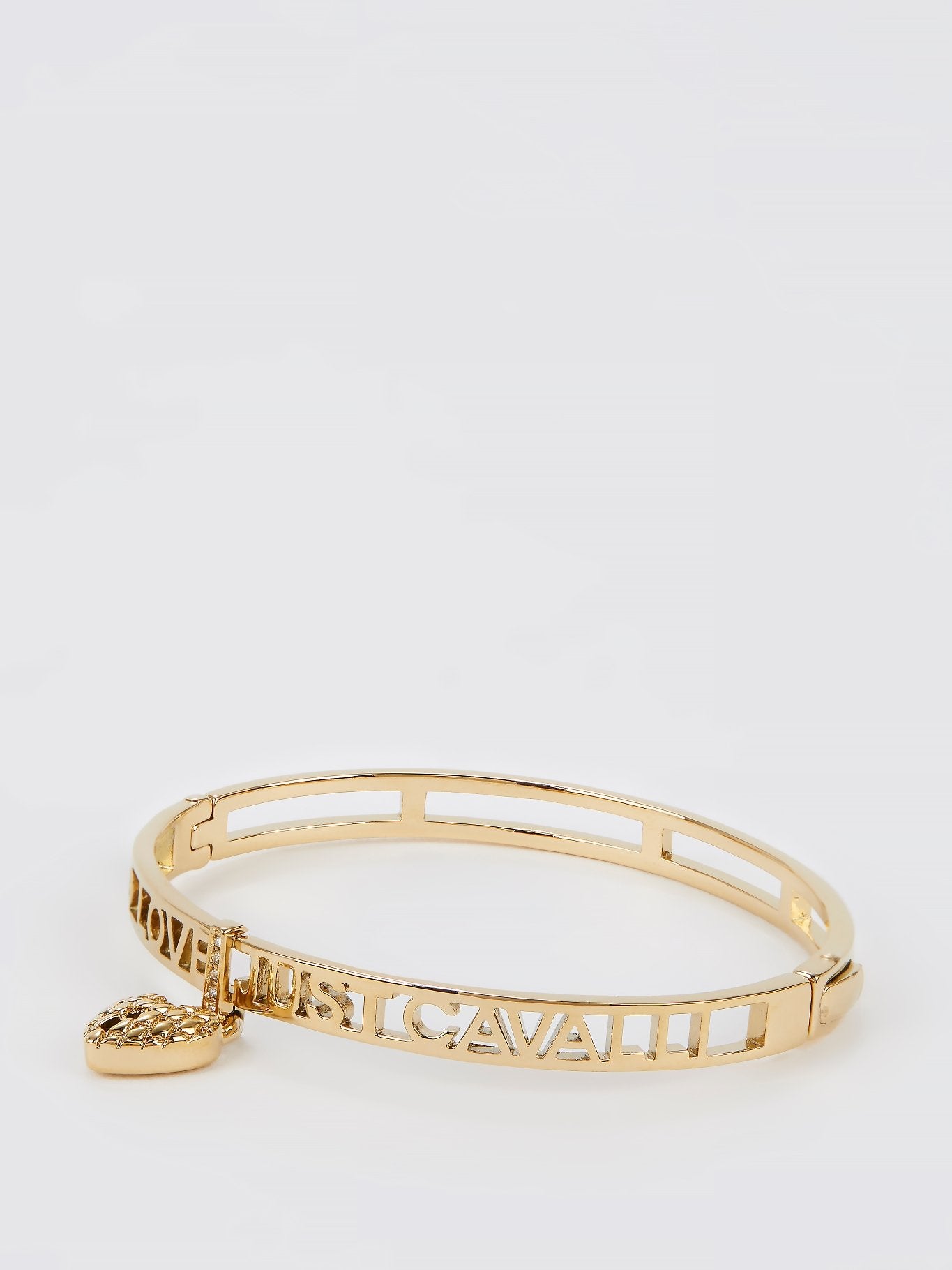 Gold Heart Embellished Bangle
