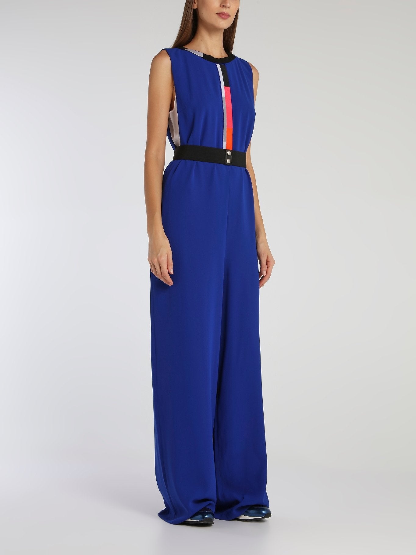 Belted wide cheap leg jumpsuit