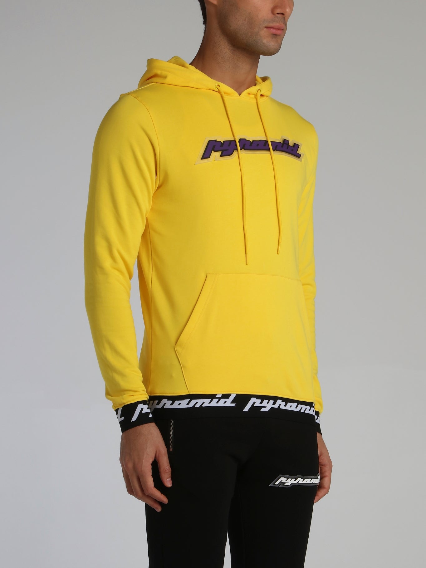 Yellow black sales pyramid hoodie