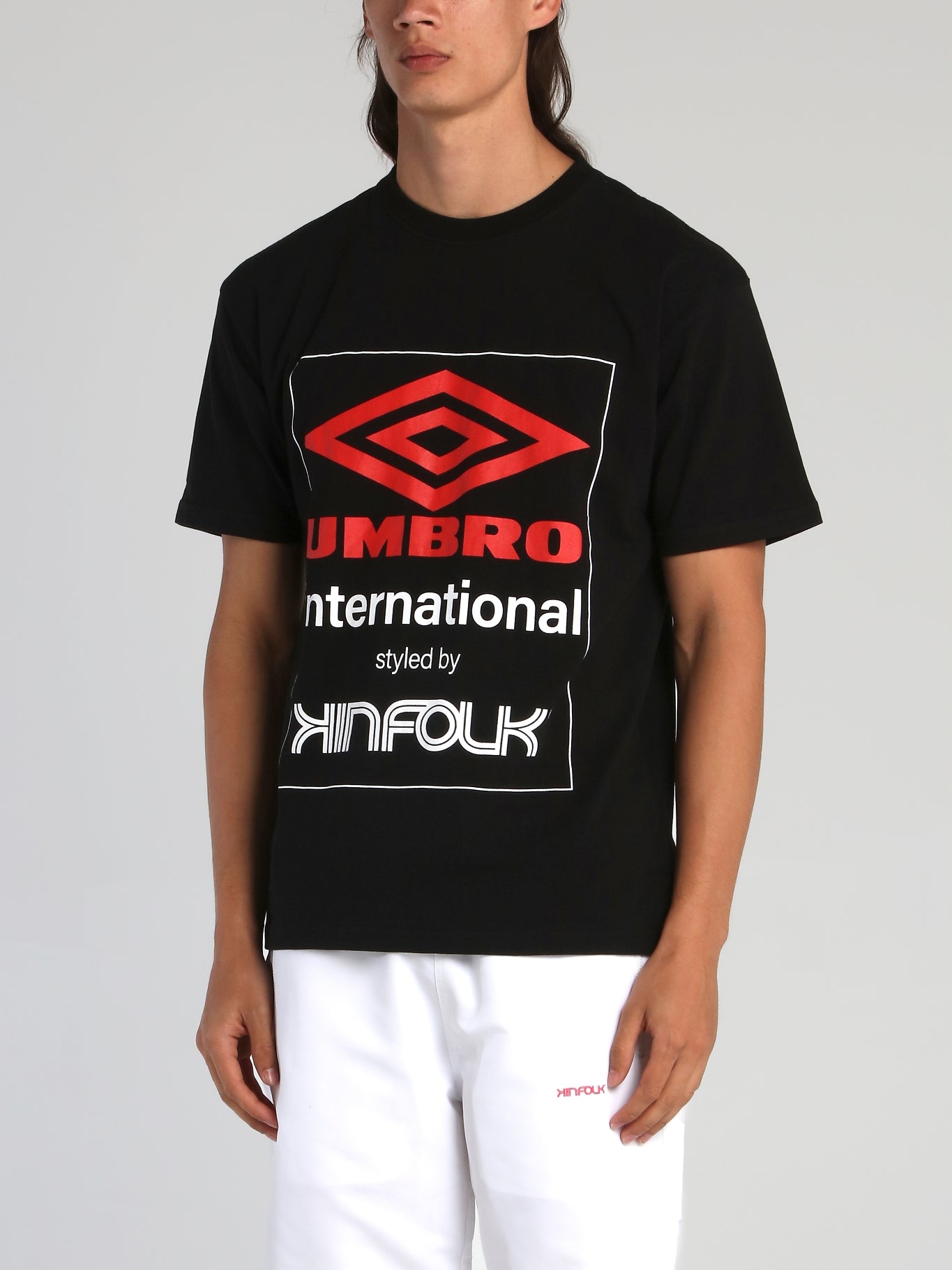 Omzet Volwassen Tegen de wil Shop Umbro Kinfolk x Umbro Black Logo T-Shirt Online – Maison-B-More Global  Store