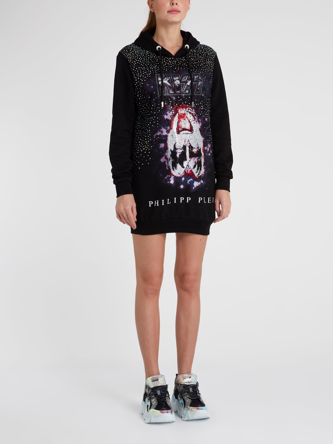 Skull hoodie dress hot sale