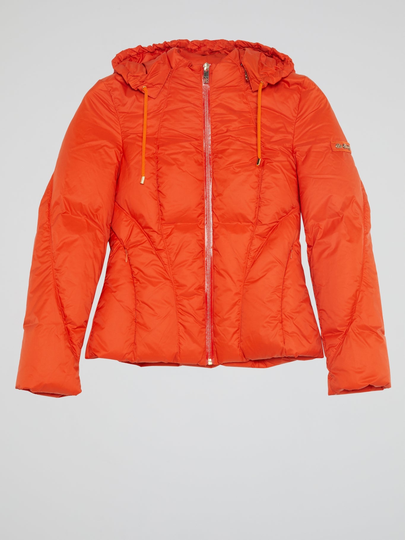 Orange Zip Up Down Jacket Maison B More Global Store