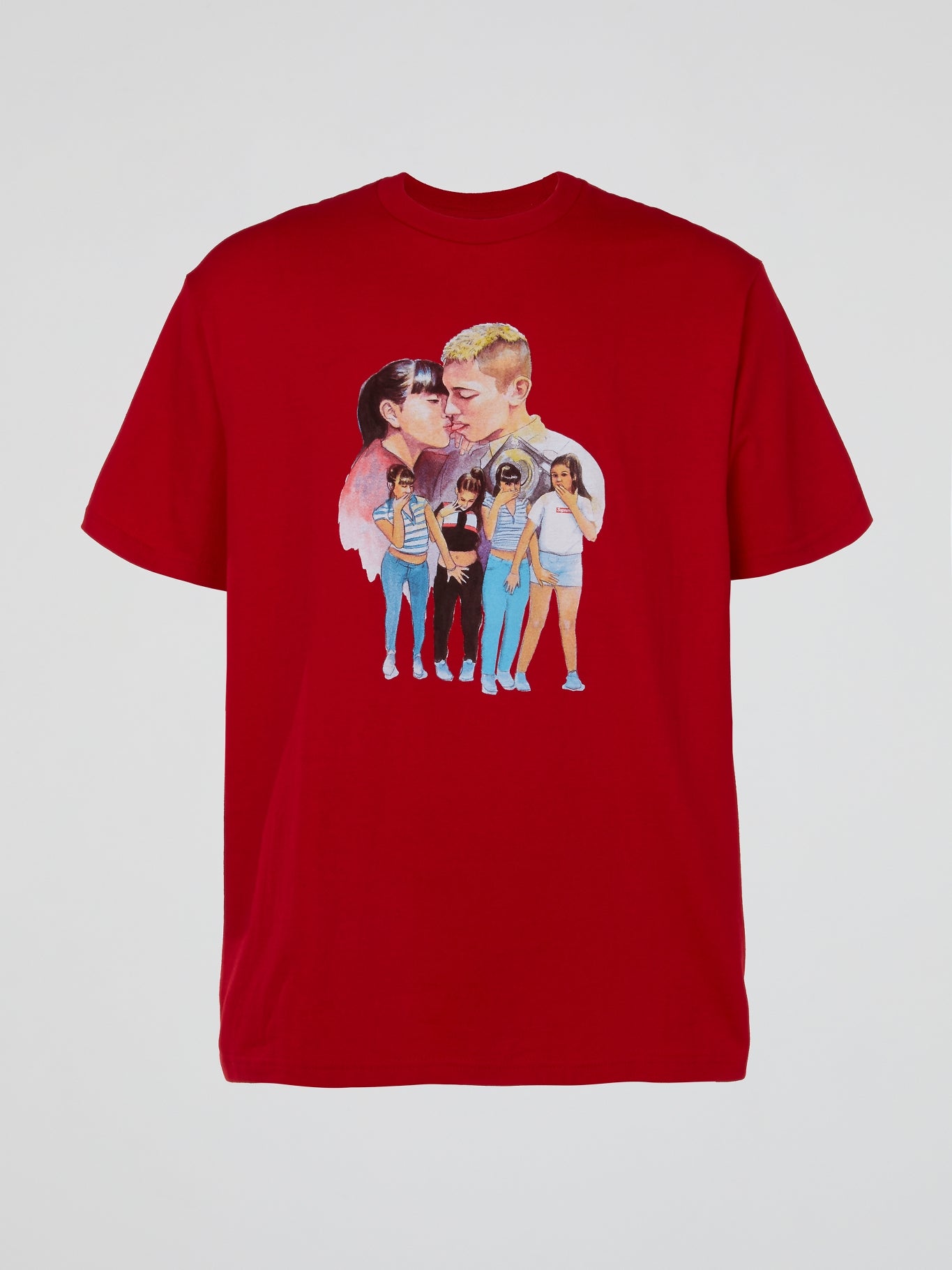 Shop Supreme Red Supreme Kiss T-Shirt Online – Maison-B-More Global Store