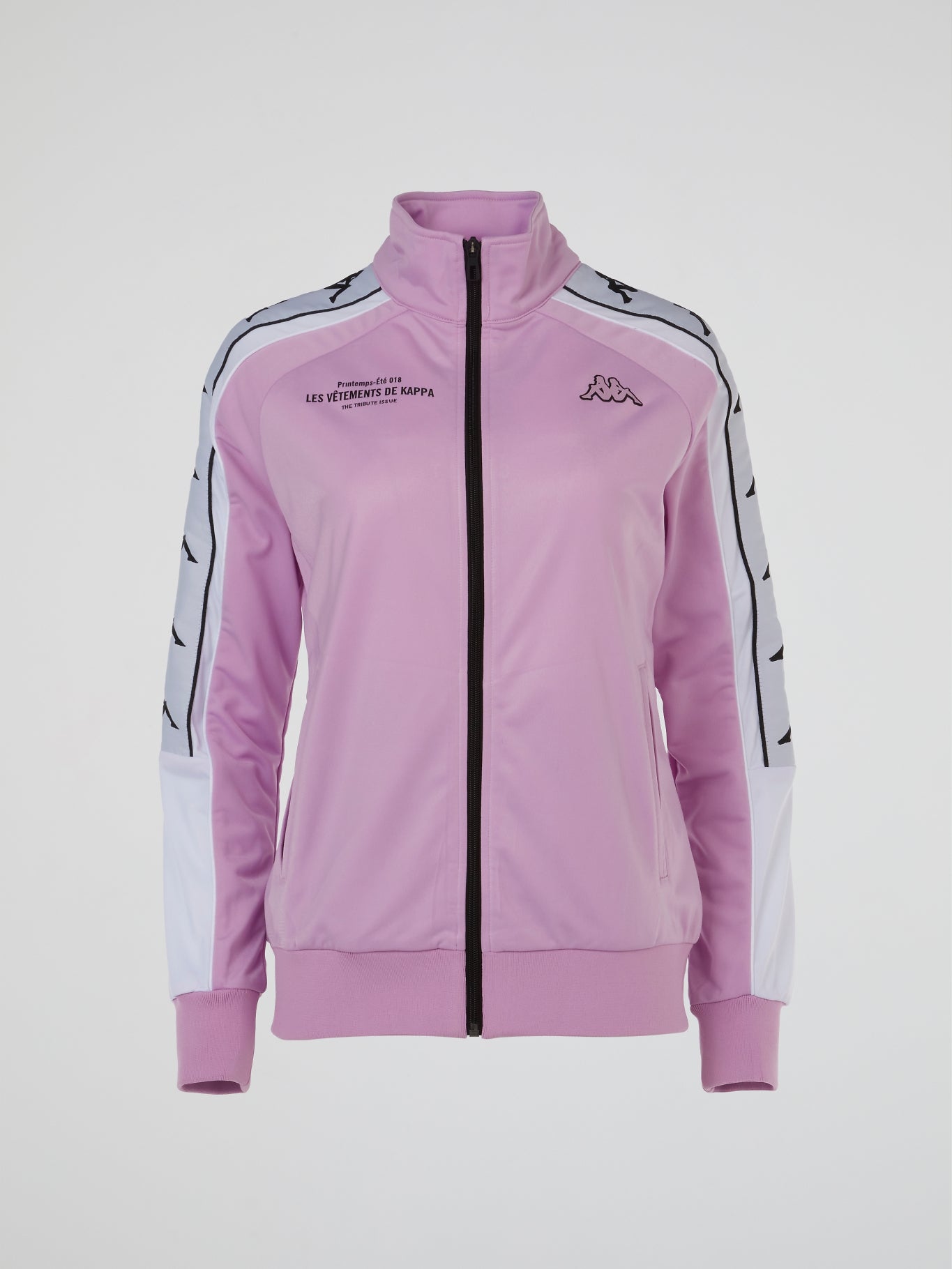 Pink High Neck Track Jacket – Maison-B-More Global
