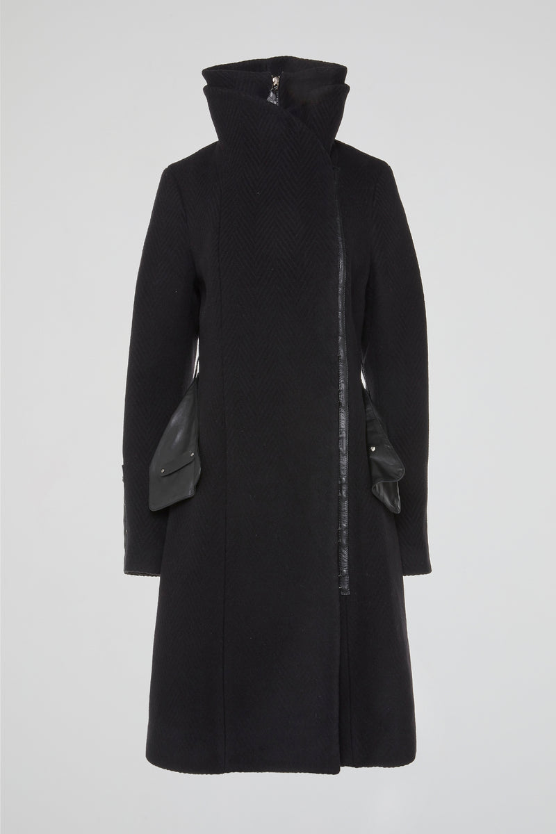 Black Ascent Wool Coat