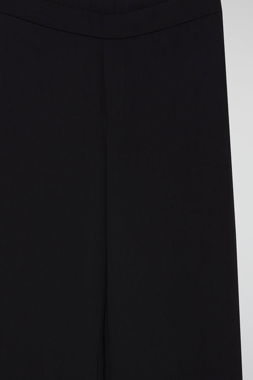 Black Flow Wide-Leg Trousers