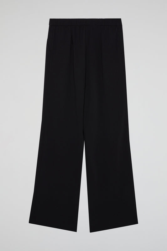 Black Flow Wide-Leg Trousers