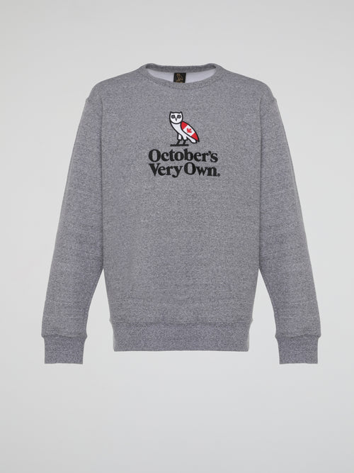 Grey Heritage Knitted Crewneck Shirt