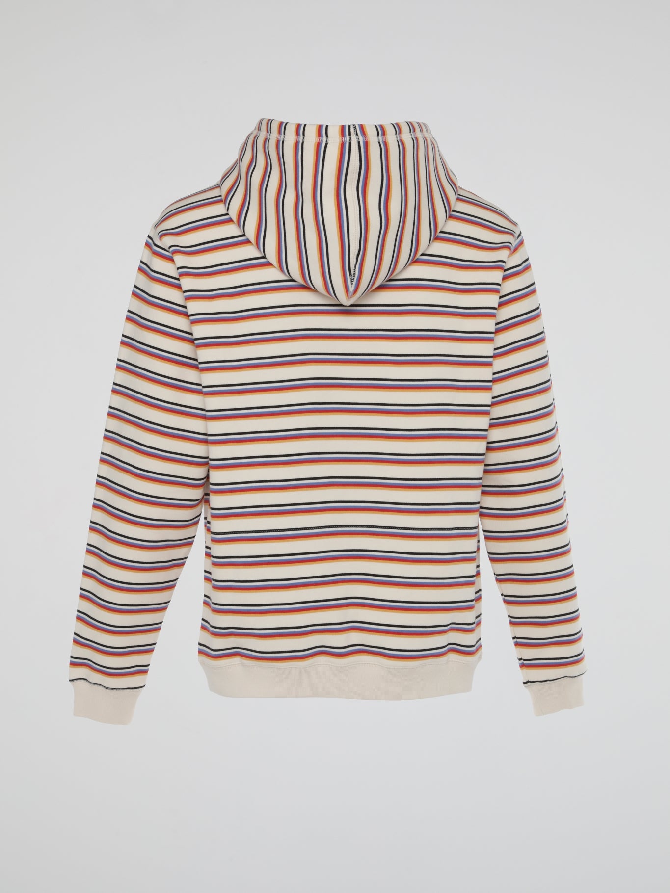 Striped best sale hooded shirt