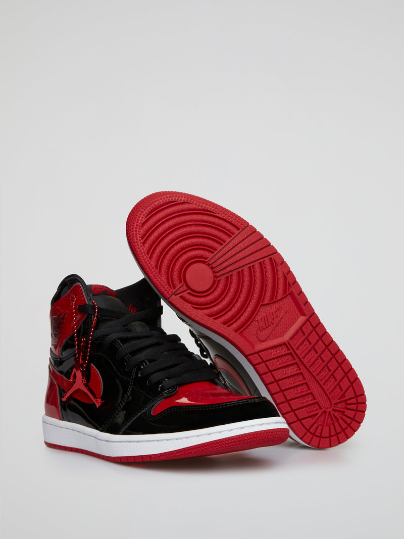 Jordan 1 Retro High OG Patent Bred Sneakers