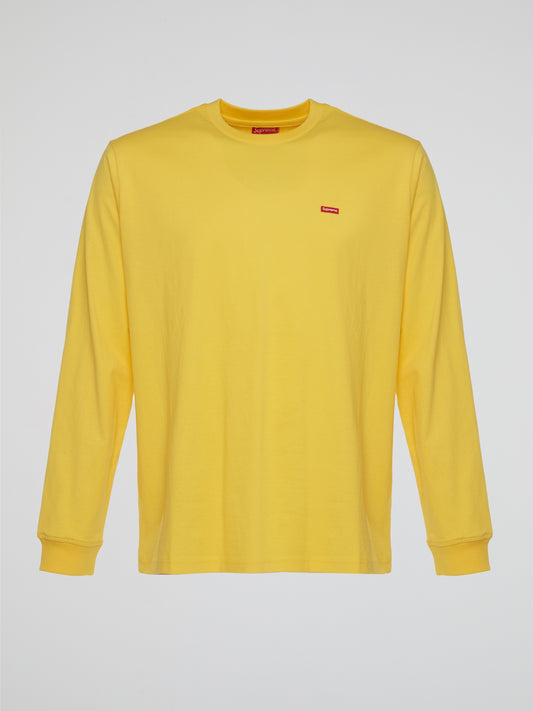 Yellow Small Box Long Sleeve T-Shirt