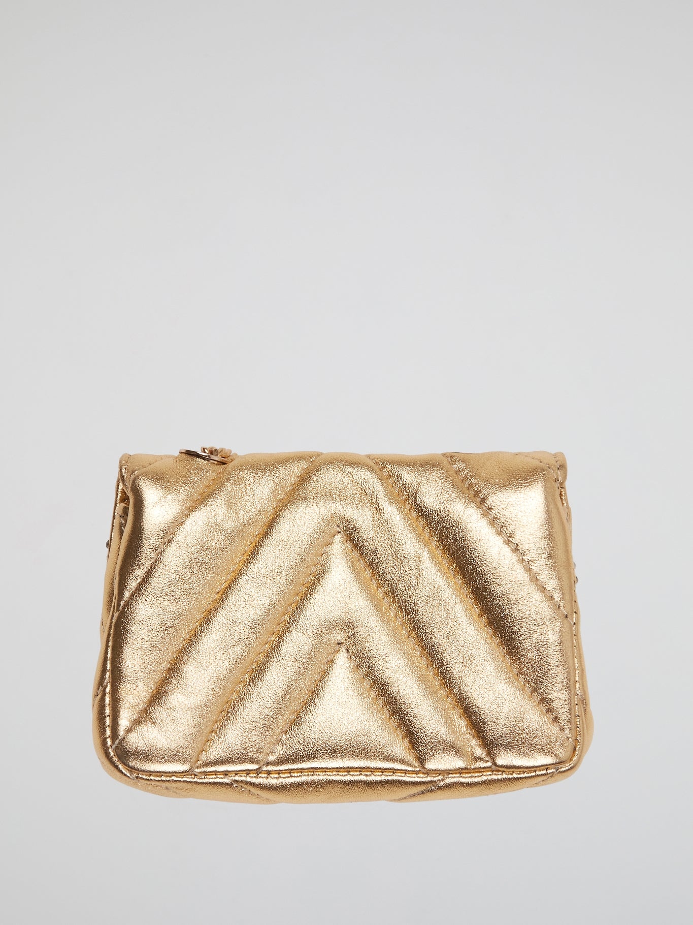 Gold Crystal Embellished Clutch