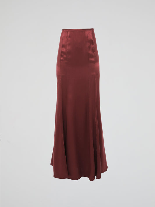 Introducing the captivating Red Maxi Skirt by Roberto Cavalli - an exquisite masterpiece that effortlessly combines elegance and boldness. Crafted with attention to detail, this vibrant red skirt features a flowing silhouette, conjuring visions of confidence and sophistication. Make a statement wherever you go, as this stunning piece embraces modern glamour and grants you the power to command attention.