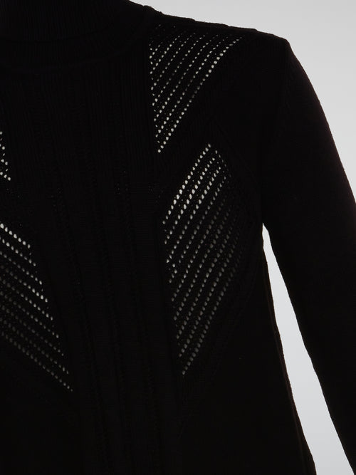 Black Obsidian Knit Turtleneck
