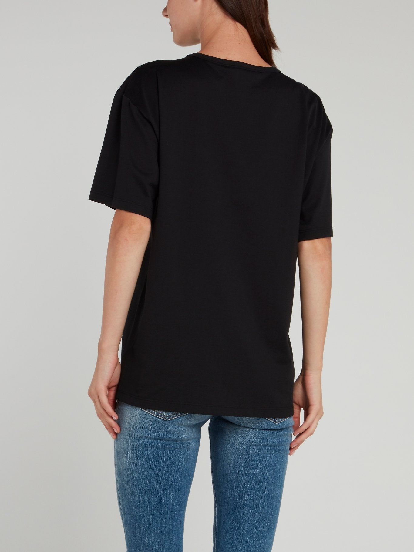Shop Roberto Cavalli Black Baroque Print T-Shirt Online – Maison-B-More  Global Store