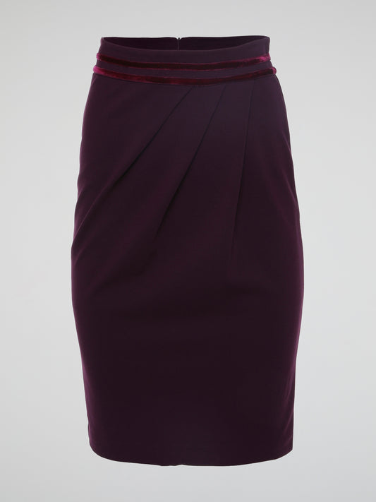 Introducing the Burgundy Draped Skirt by Roberto Cavalli, a graceful masterpiece that effortlessly captivates attention. Crafted with meticulous precision, this luxurious skirt embraces the spirit of elegance, featuring cascading layers that dance with every step. Emanate sophistication and allure as you glide across the room, leaving a trail of admiration in your wake.