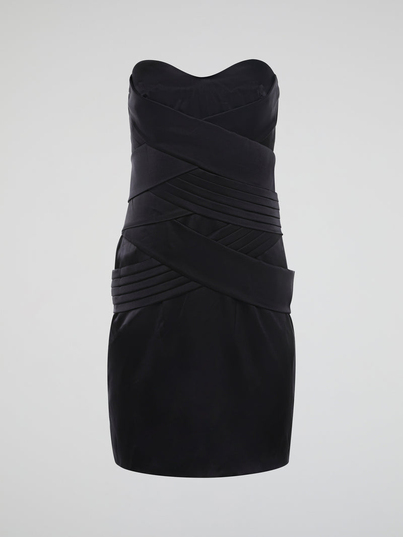 Step into the spotlight with the alluring Black Sleeveless Mini Dress by Roberto Cavalli. This exquisitely crafted piece embraces your curves and radiates elegance with its sleek silhouette and plunging neckline. Perfect for cocktail parties or a night out, this dress encapsulates the essence of sophistication and sensuality.