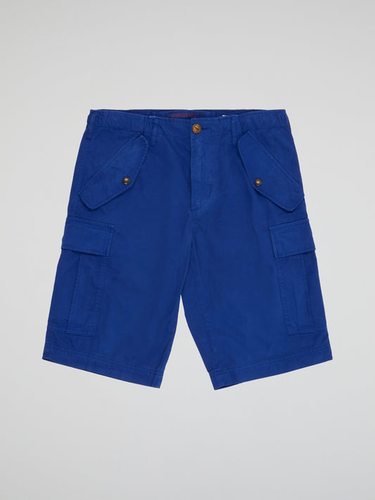 Step into style and comfort with our Blue Cargo Shorts Moncler. Crafted from durable fabric and featuring multiple pockets, these shorts are as functional as they are fashionable. Whether you're exploring the city or hitting the beach, these shorts will have you looking effortlessly cool.