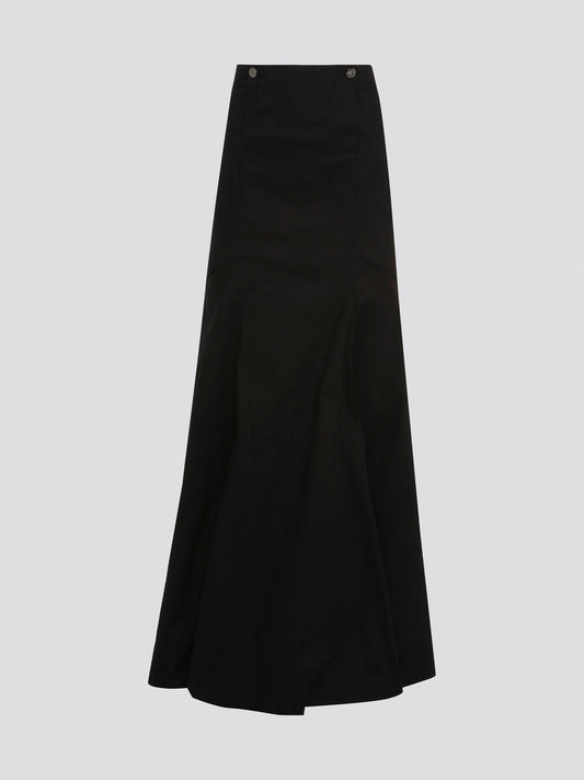 Feel like a queen in the Roberto Cavalli Black Maxi Skirt, exuding elegance and sophistication with every step you take. This stunning piece is crafted with exquisite attention to detail, featuring a flattering silhouette that will make you stand out from the crowd. Elevate your style game and make a statement with this luxurious wardrobe essential.