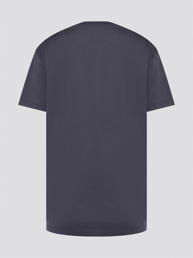 Elevate your casual style with our Navy Printed Oversized T-Shirt by Roberto Cavalli. Featuring a bold abstract print and a relaxed fit, this tee is perfect for adding a statement piece to your wardrobe. Made from high-quality materials, this t-shirt is both comfortable and fashion-forward for a standout look wherever you go.