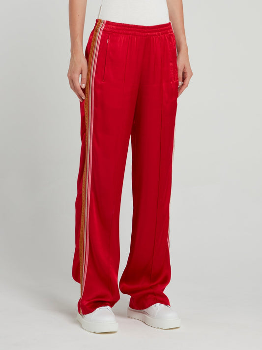 Red Waistband Jogging Trousers