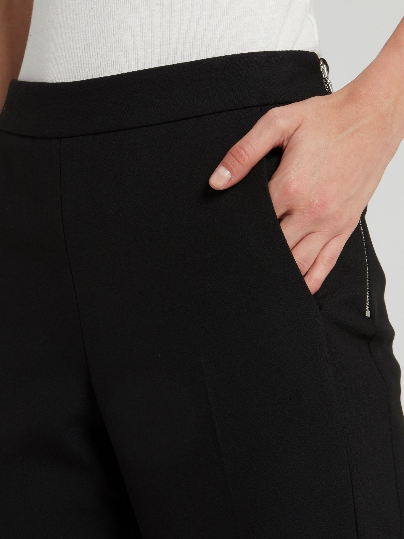 Black Sculpted Tailoring Peg Pants
