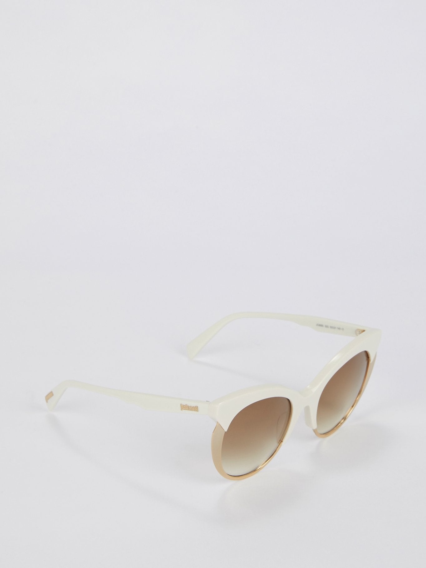 Солнцезащитные очки с коричневыми линзами в золотой оправе