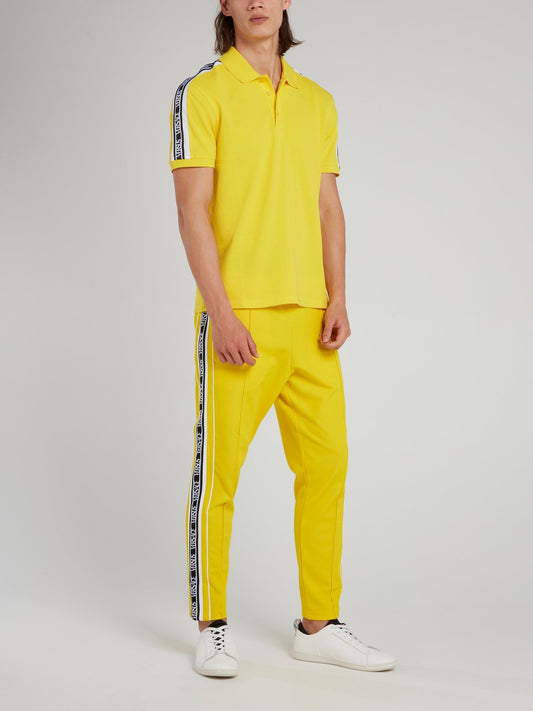 Yellow Logo Shoulder Polo Shirt