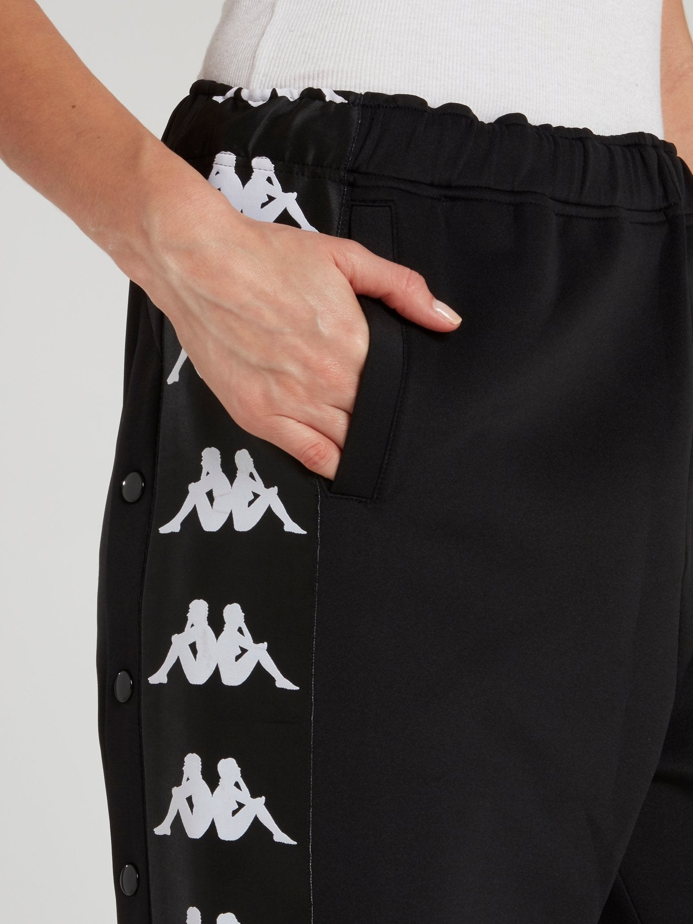 Black Kappa Interlock Jogging Pants – Maison-B-More Global Store