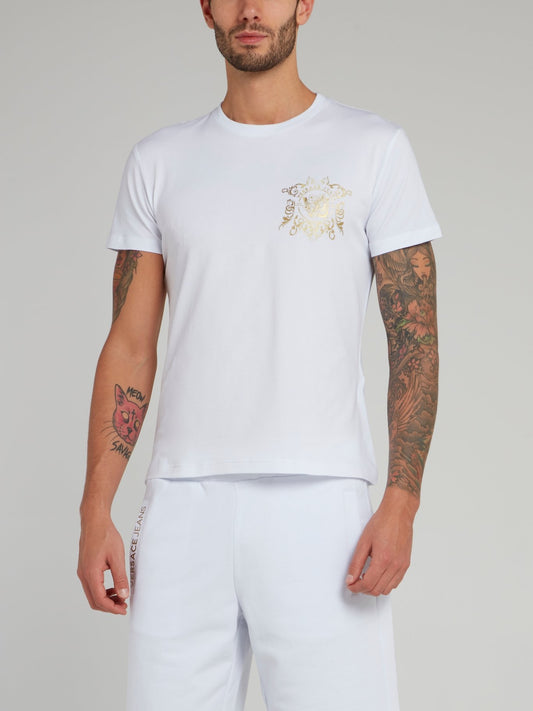 White Slim Cut Cotton T-Shirt