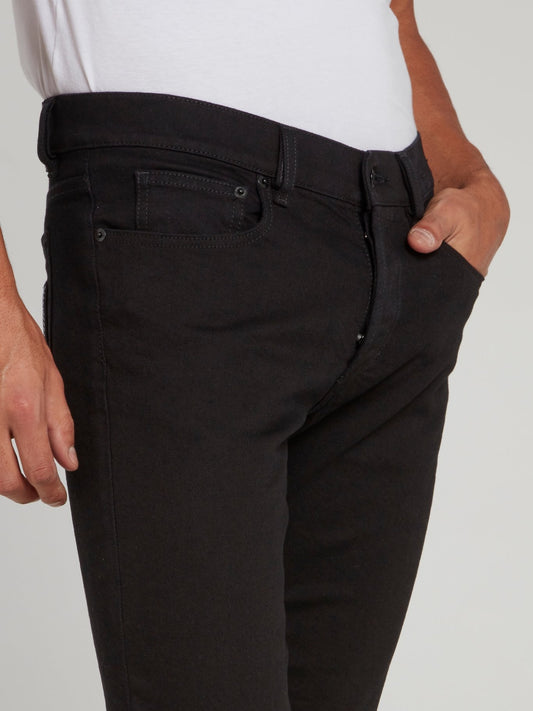Черные узкие джинсы