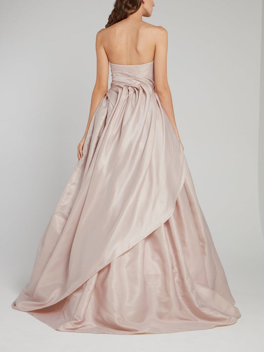 Rose Strapless Ruched Bridal Gown