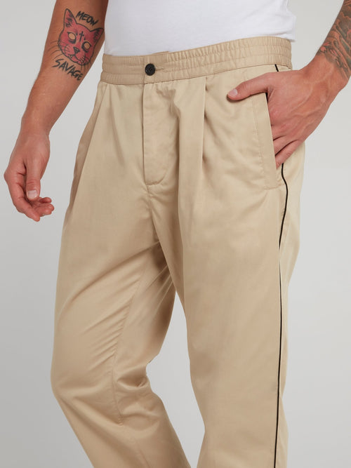 Light Brown Straight Cut Trousers