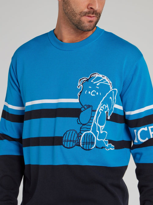 Голубой свитер с рисунком Charlie Brown