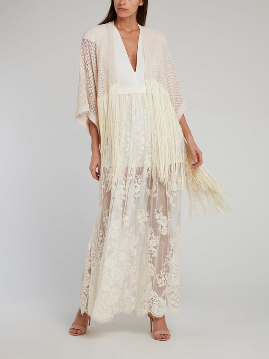 Grace White Lace Overlay Jumpsuit
