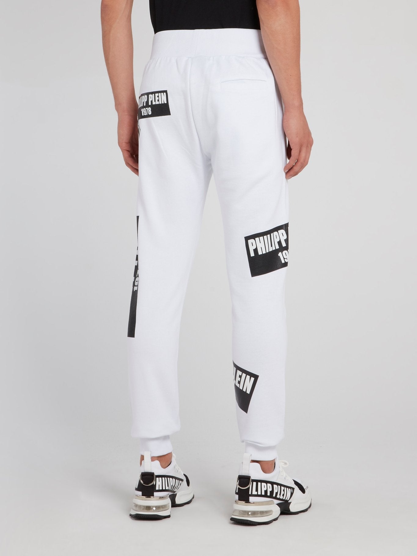 Белые спортивные брюки с логотипом PP1978