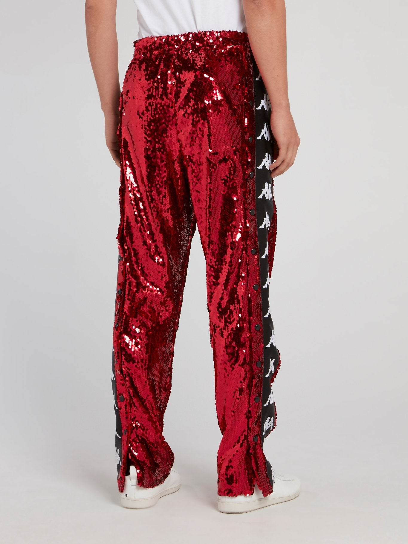 Vintage Kappa Joggers Crimson Red Polyester Sweatpants Black  Etsy
