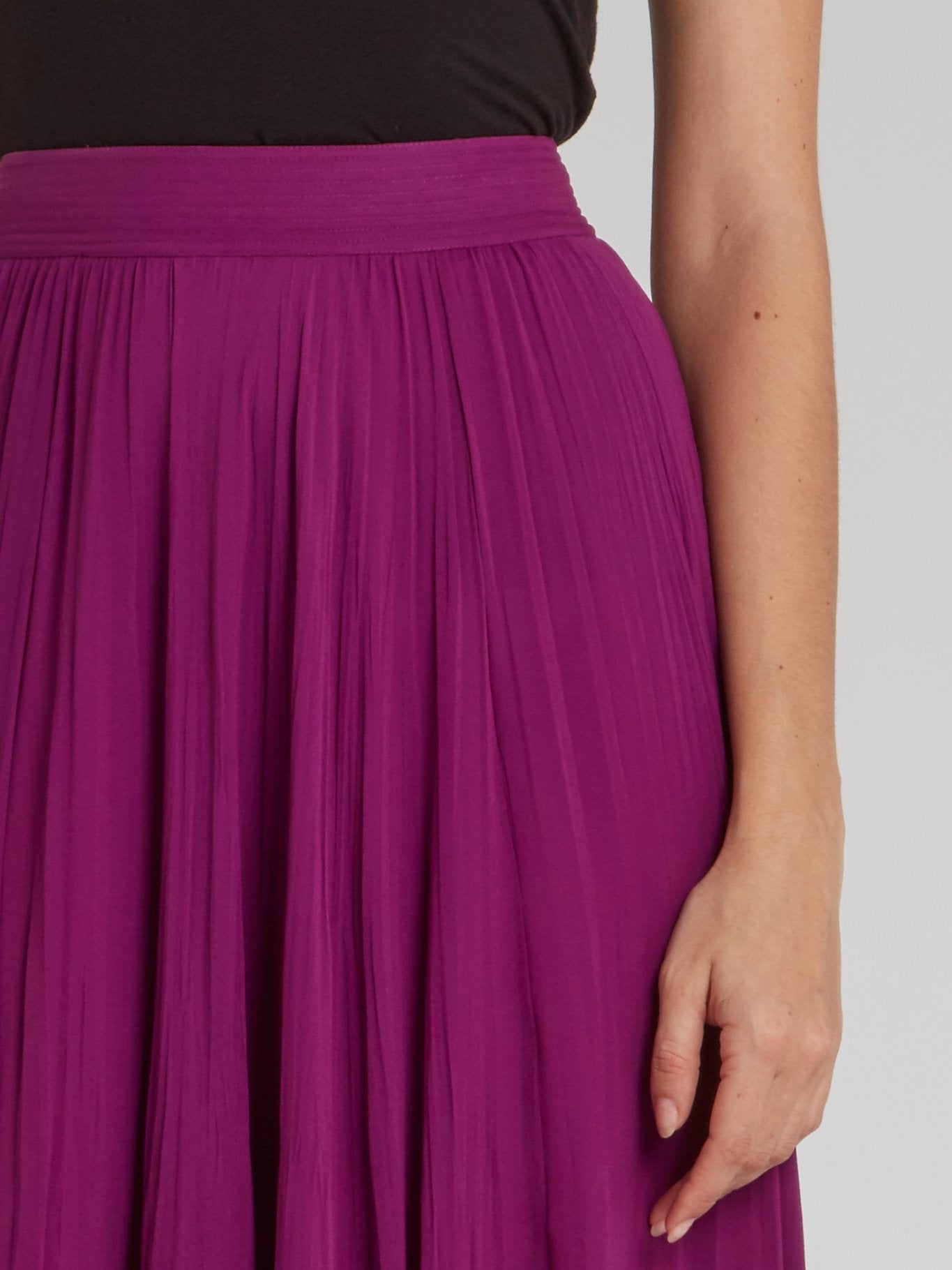 Eileen Fisher velvet maxi skirt Sumptuous plum... - Depop