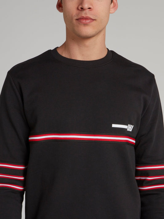 Black Tape Patch Sweatshirt