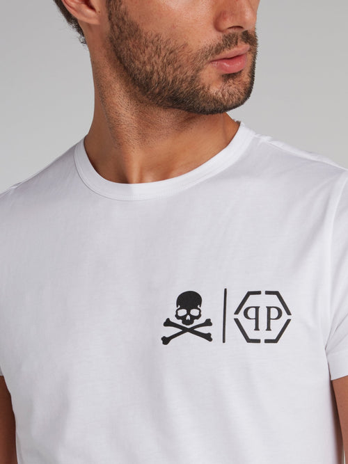 White Skull Monogram T-Shirt