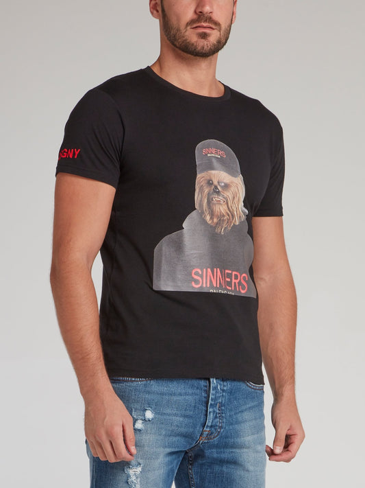 Chewbacca Black Crewneck T-Shirt