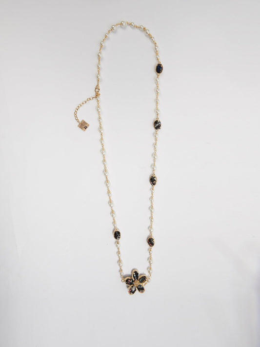 Marine Flower Pearl Necklace