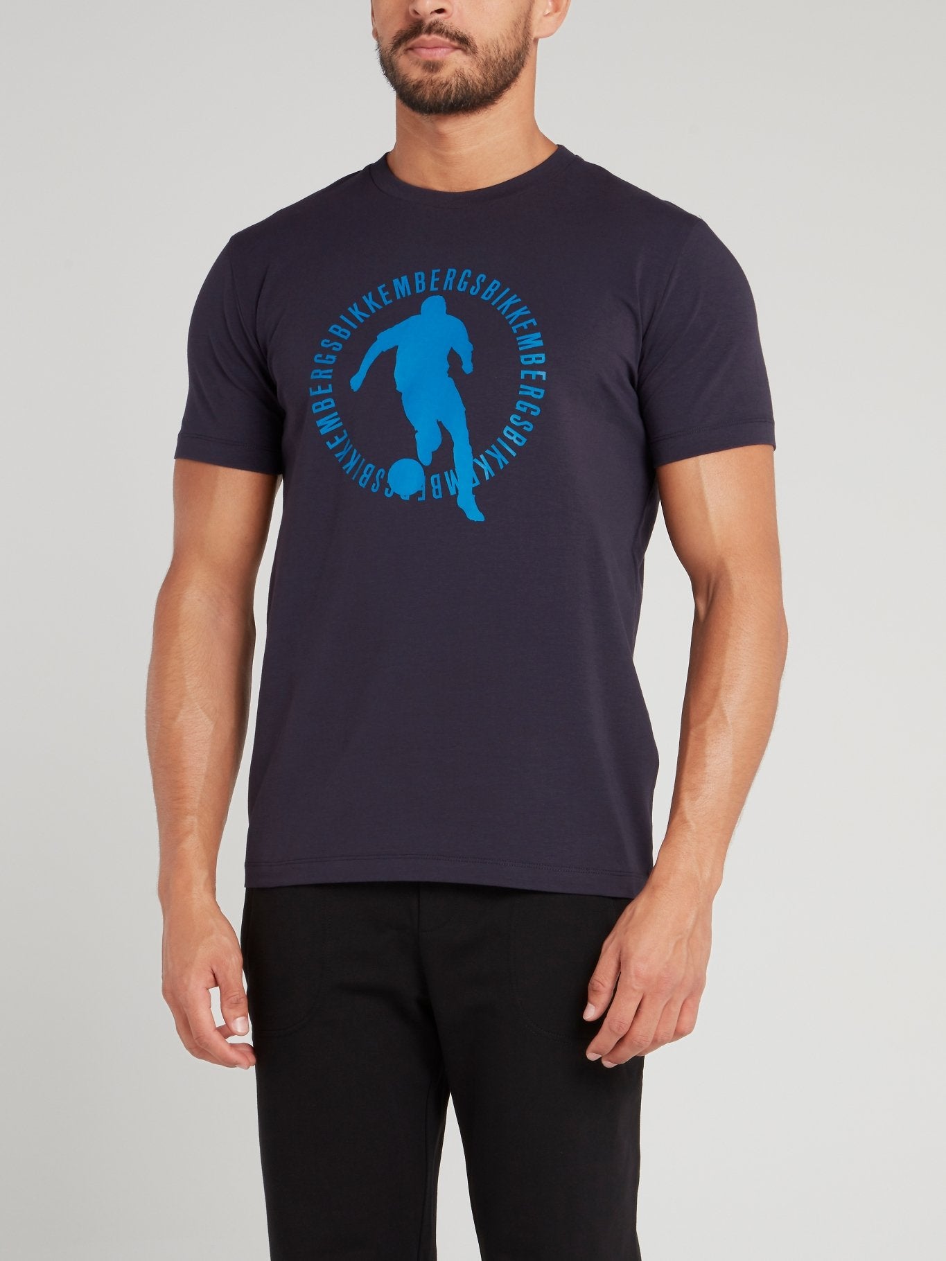 Темно-синяя футболка с логотипом Sport