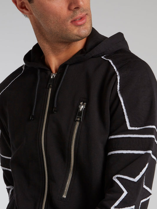 Black Contrast Detail Jacket