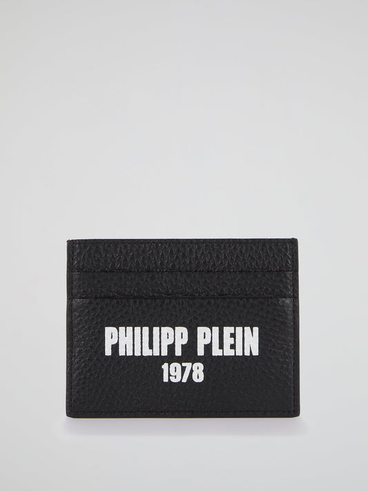 PP1978 Black Logo Credit Card Holder