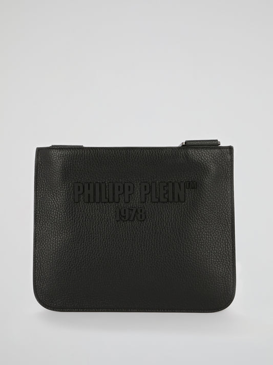 PP1978 Black Leather Sling Bag