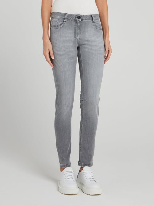 Grey Denim Skinny Jeans